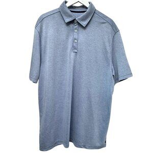 Nat Nast Mens Polo Shirt Size XL Blue Golf Short Sleeve Luxury Oxford Knit